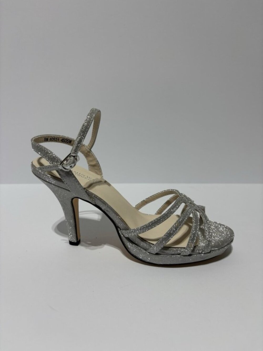 Touch Ups Women’s Mae Platform Sandals Silver, Size 8 M